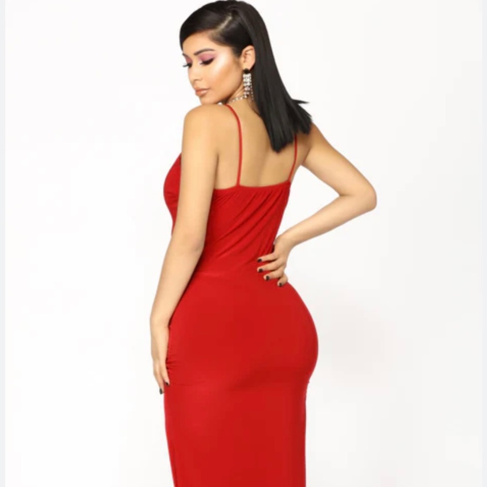 NWT Sexy Dress Brand Fashion Nova Red Color Size M